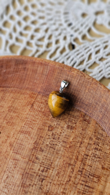 آویز سنگی طبیعی چندرنگ دوکی